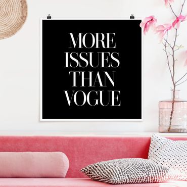 Poster - Più problemi Than Vogue - Quadrato 1:1