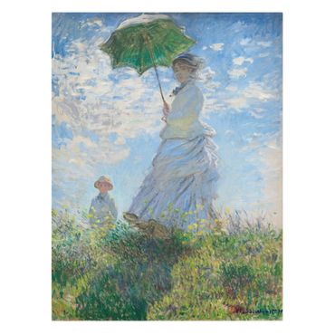 Stampa su tela - Claude Monet - Donna con ombrellone - Formato verticale 3:4