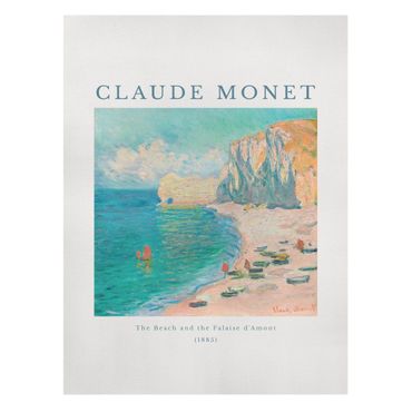 Stampa su tela - Claude Monet - La spiaggia - Formato verticale 3:4