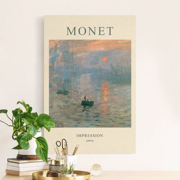 Quadro su tela naturale - Claude Monet - Impressione - Edizione museo - Formato verticale 2:3