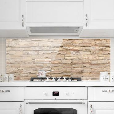 Paraschizzi in vetro - Asian Stonewall - Large Brigth Stone Wall Of Cosy Stones