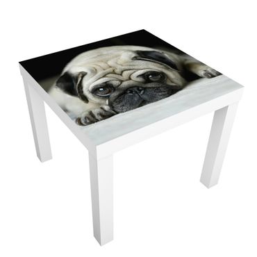 Carta adesiva per mobili IKEA - Lack Tavolino Pug Loves You