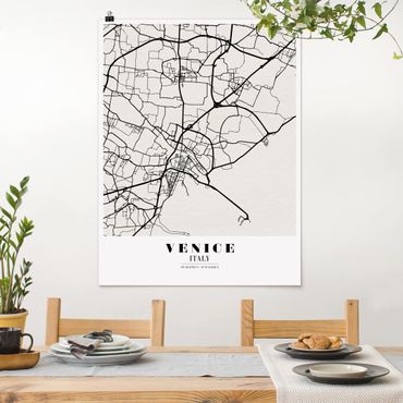 Poster - Mappa Venezia - Classic - Verticale 4:3