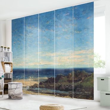 Tende scorrevoli set - Gustave Courbet - The Sea - Blue Sea, Blue Sky