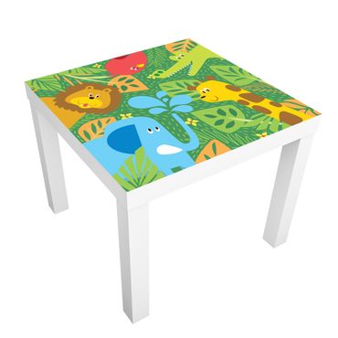 Carta adesiva per mobili IKEA - Lack Tavolino No.BP4 zoo animals
