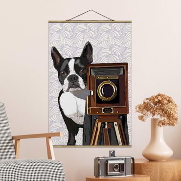 Foto su tessuto da parete con bastone - Wildlife Photographer Terrier - Verticale 3:2