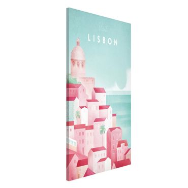 Lavagna magnetica - Poster viaggio - Lisbona - Formato verticale 4:3