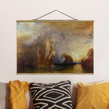Foto su tessuto da parete con bastone - William Turner - Ulisse - Orizzontale 2:3