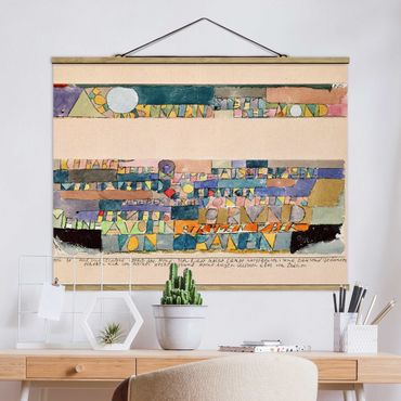 Foto su tessuto da parete con bastone - Paul Klee - The Moon - Orizzontale 3:4