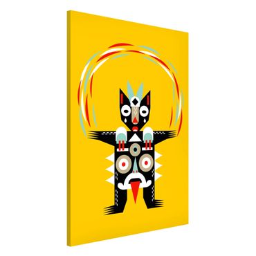 Lavagna magnetica - Collage Ethno mostro - Juggler - Formato verticale 2:3