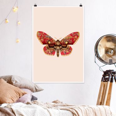Poster - Vintage Moth - Verticale 3:2