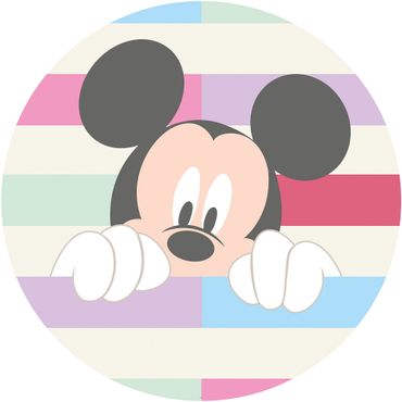 Carte da parati rotonde - Mickey Peek-a-boo