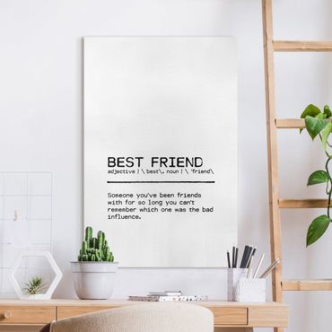 Quadro su tela - Definition Best Friend