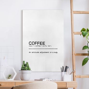 Quadro su tela - Definition Coffee Attitude