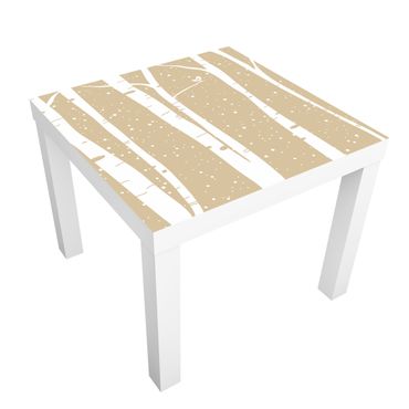 Carta adesiva per mobili IKEA - Lack Tavolino Snowconcert between birches
