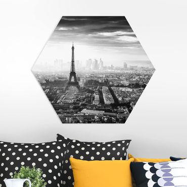 Esagono in forex - La Torre Eiffel From Above Bianco e nero