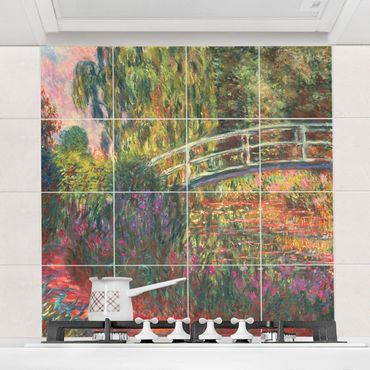 Adesivi per piastrelle con immagine - Claude Monet - Ponte di giapponese di Giverny