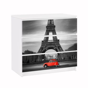 Carta adesiva per mobili IKEA - Malm Cassettiera 3xCassetti - Spot on Paris