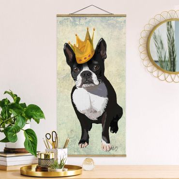 Quadro su tessuto con stecche per poster - Ritratto Animal - Terrier Re - Verticale 2:1