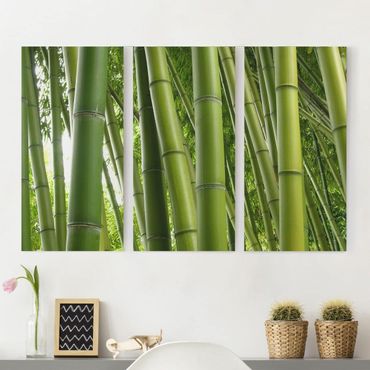 Stampa su tela 3 parti - Bamboo Trees - Verticale 2:1
