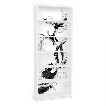 Carta adesiva per mobili IKEA - Billy Libreria - Tendril in ink
