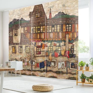 Tende scorrevoli set - Egon Schiele - House With Drying Laundry