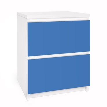 Carta adesiva per mobili IKEA - Malm Cassettiera 2xCassetti - Colour Royal Blue