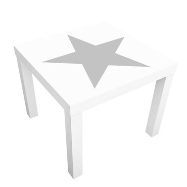 Carta adesiva per mobili IKEA - Lack Tavolino Large Gray Star on White