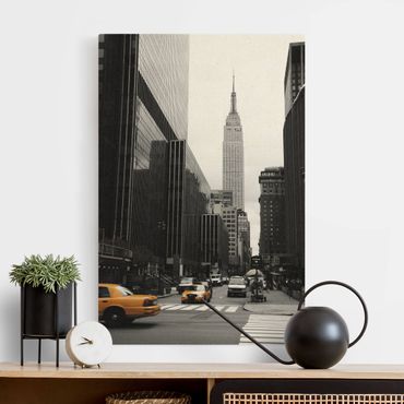 Quadro su tela naturale - Empire State Building - Formato verticale 2:3