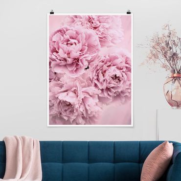 Poster - Peonie rosa - Verticale 4:3