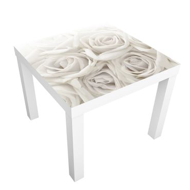 Carta adesiva per mobili IKEA - Lack Tavolino White Roses