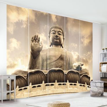 Tende scorrevoli set - Big Buddha Sepia