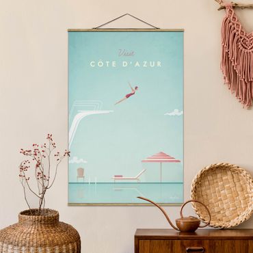 Foto su tessuto da parete con bastone - Poster Viaggi - Côte d'Azur - Verticale 3:2