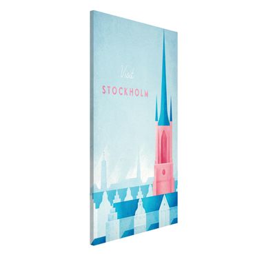 Lavagna magnetica - Poster Viaggi - Stoccolma - Formato verticale 4:3
