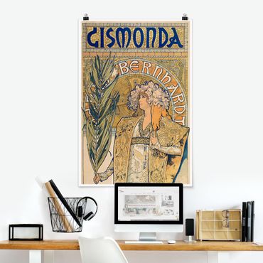 Poster - Alfons Mucha - Poster Per La Gismonda gioco - Verticale 3:2