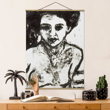 Foto su tessuto da parete con bastone - Ernst Ludwig Kirchner - Artisti Bambino - Verticale 4:3