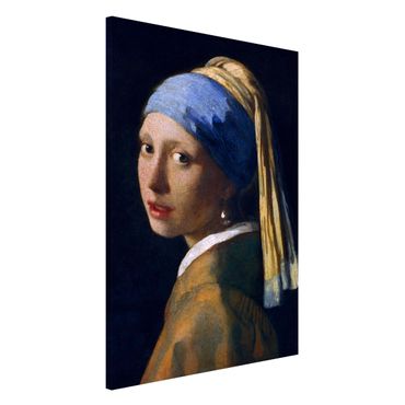 Lavagna magnetica - Jan Vermeer van Delft - Ragazza con l'orecchino di perla - Formato verticale 2:3