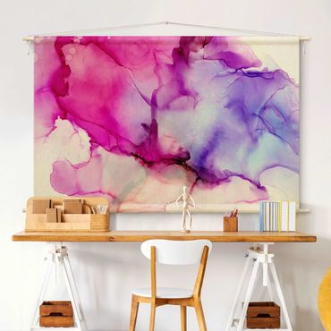 Arazzo da parete - Composizione di colori in rosa e viola
