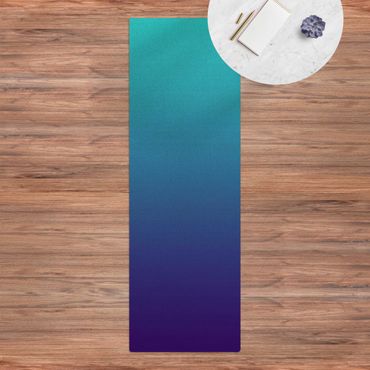 Tappetino di sughero - Gradiente cromatico blu mare - Formato verticale 1:3
