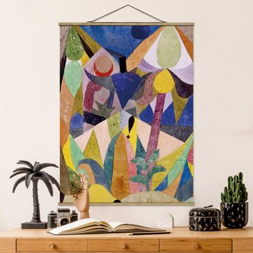 Foto su tessuto da parete con bastone - Paul Klee - Lieve Paesaggio tropicale - Verticale 4:3