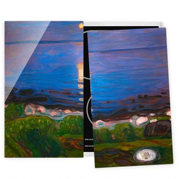 Coprifornelli in vetro - Edvard Munch - Summer Night On The Sea Beach - 52x60cm