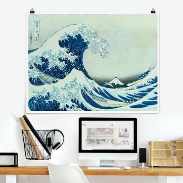 Poster - Katsushika Hokusai - La grande onda a Kanagawa - Orizzontale 3:4