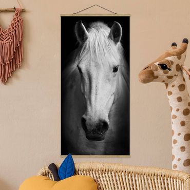 Quadro su tessuto con stecche per poster - Sogno Di Un Cavallo - Verticale 2:1