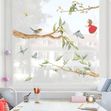 Adesivi da finestra - The Strawberry Fairy - With Tree Fairy And Heupferd