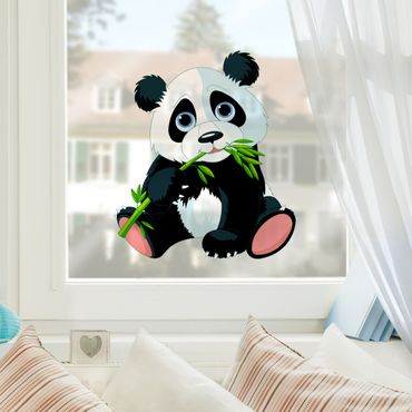 Adesivi da finestra Nibbling Panda