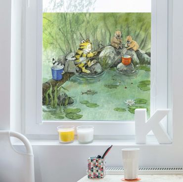 Decorazione per finestre - Il piccolo tigrotto - When Fishing
