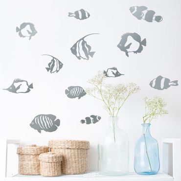 Adesivo murale - Fish Set