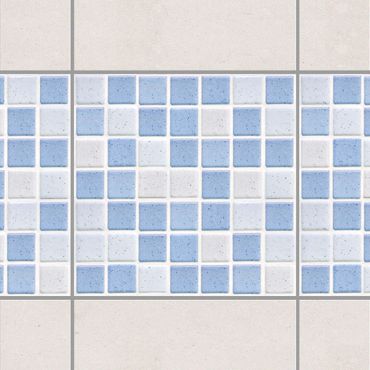 Adesivo per piastrelle - Mosaic Tiles Light Blue 15x15 cm