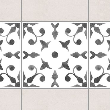Adesivo per piastrelle - Pattern Gray White Series No.6