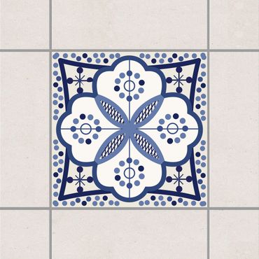 Adesivo per piastrelle - Mediterranean tile ornament 10cm x 10cm